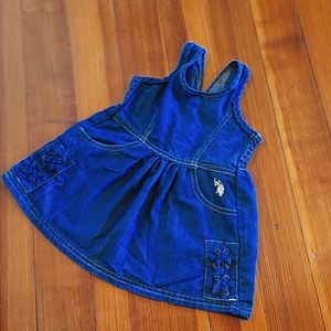 Denim Polo Dress 12M